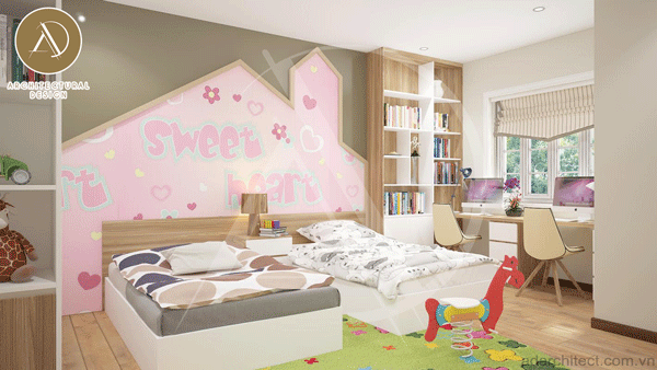 phòng ngủ trẻ em đẹp cho nhà phố hiện đại