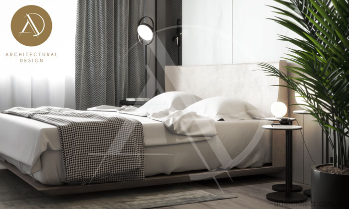 nội thất ngủ hiện đại sang trọng theo phong cách thiết kế tối giản