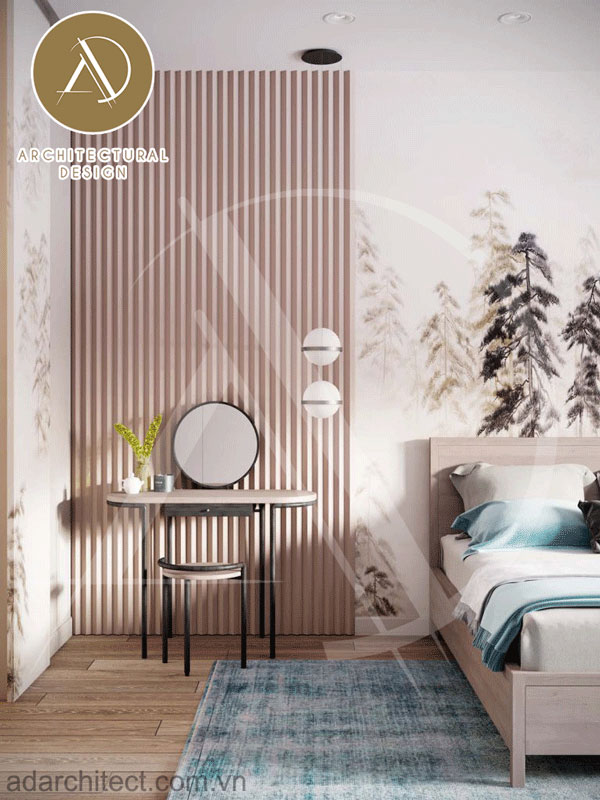 trang trí phòng ngủ cho thiết kế nhà phố hiện đại 
