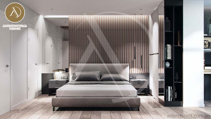 thiết kế phòng ngủ đẹp sang trọng cho thiết kế nhà phố hiện đại