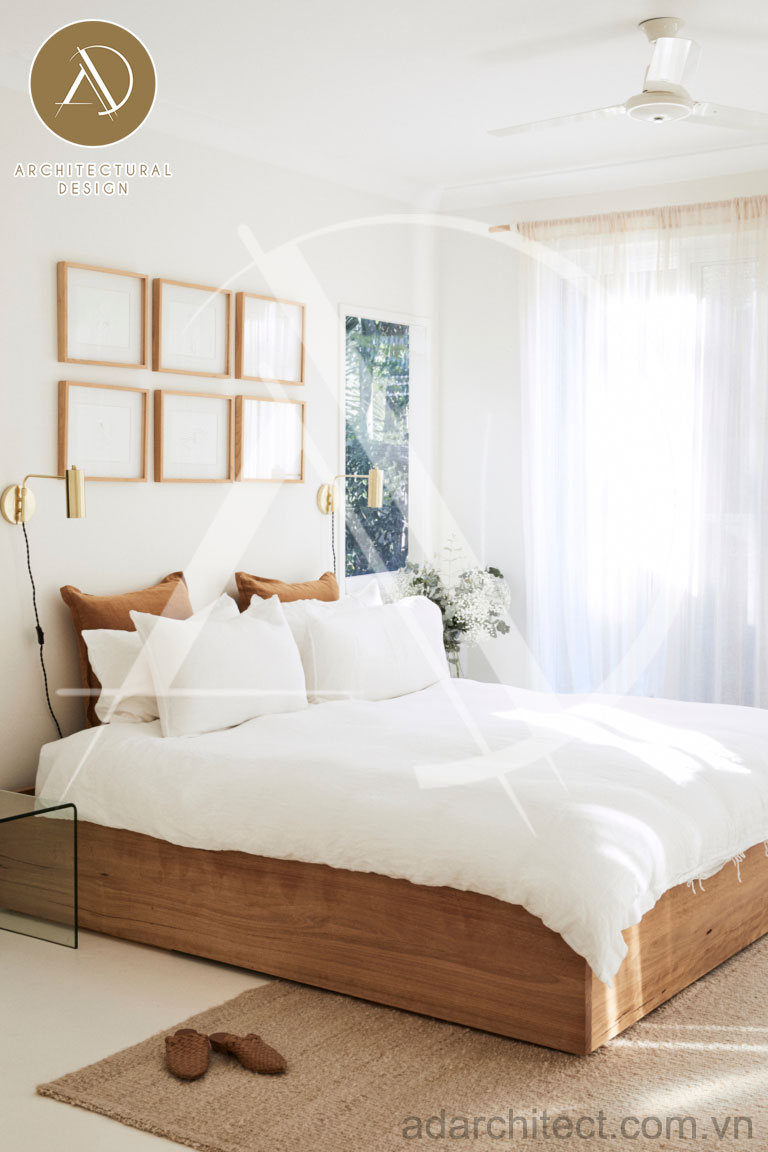 thiết kế căn hộ nhỏ: nội thất phòng ngủ đơn giản