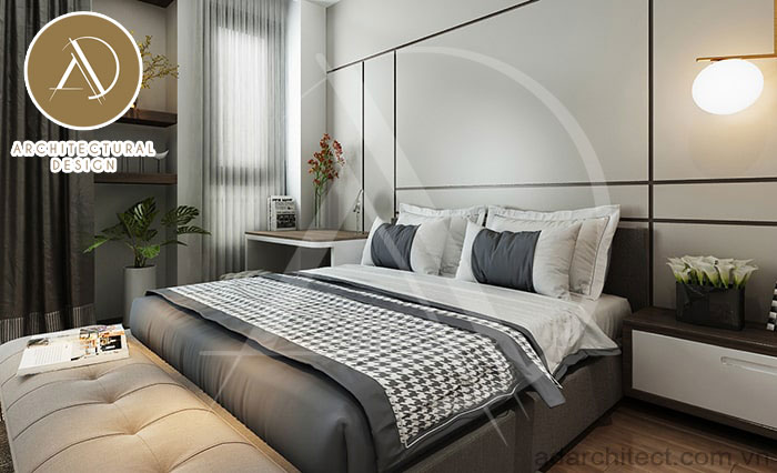 thiết kế phòng ngủ đẹp sang trọng cho nhà 3 tầng hiện đại