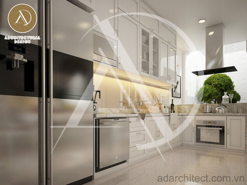 thiết kế bếp nhà phố hiện đại hot 2020