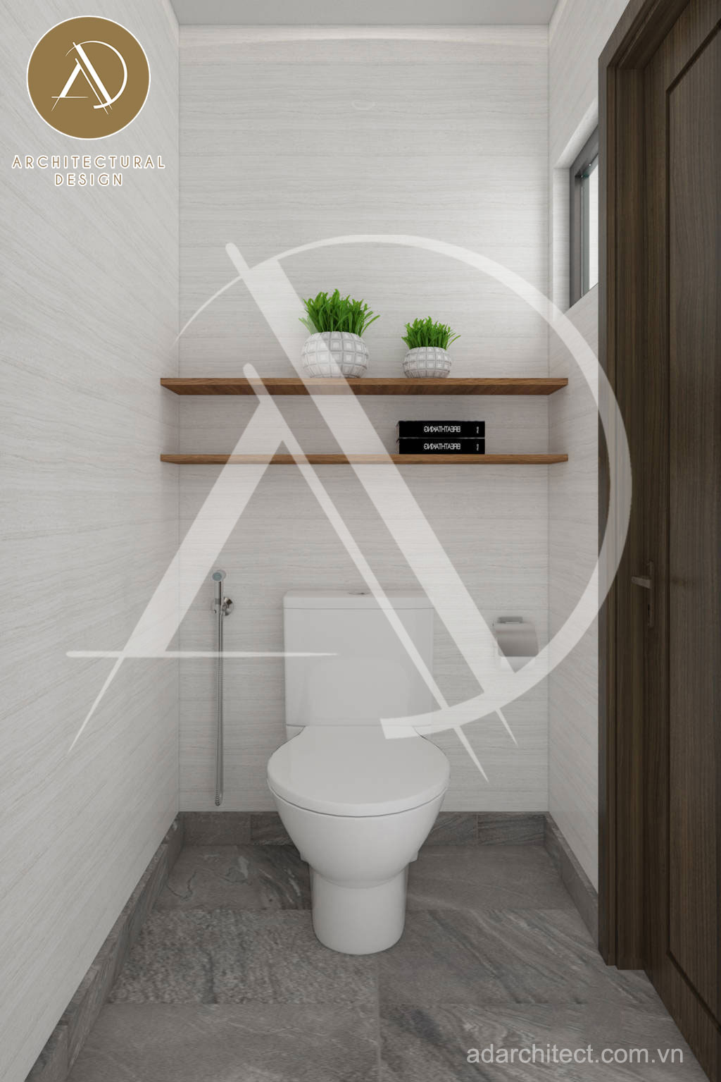 Thiết kế nhà vệ sinh mẫu nhà 3 tầng hiện đại
