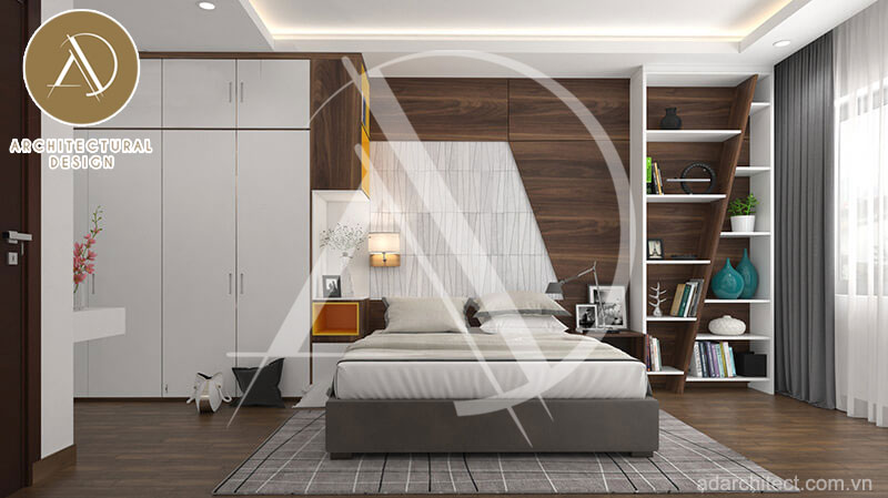 thiết kế phòng ngủ nhà ống 3 tầng