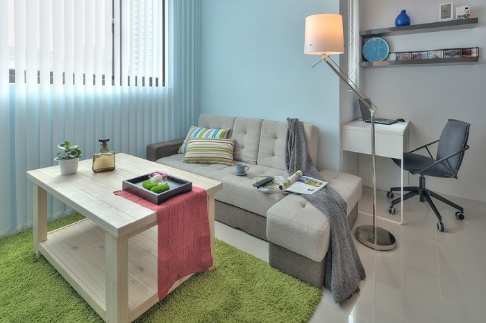 thiết kế phòng khách nhỏ đơn giản cho căn hộ nhỏ