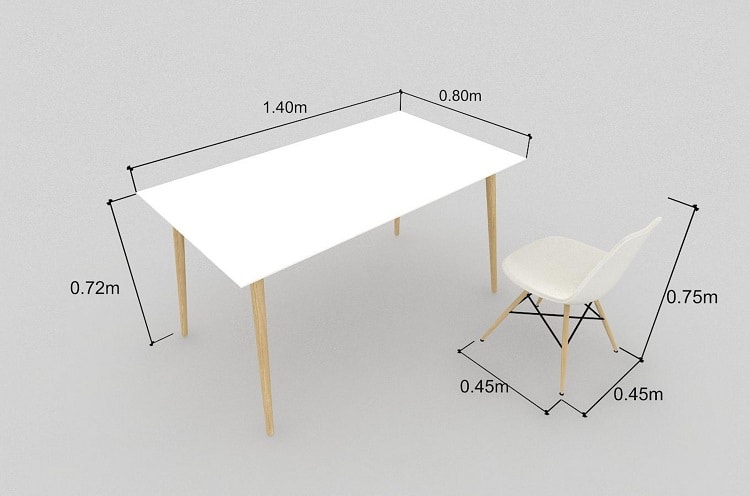 Combo bộ bàn ghế ăn với lối thiết kế tối giản giúp tiết kiệm tối đa không gian 