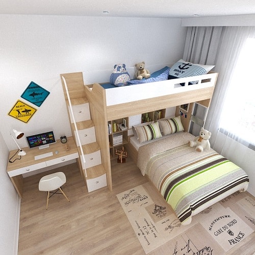 trang trí phòng ngủ cho bé trai cho nội thất chung cư cao cấp 