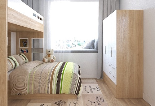 thiết kế phòng ngủ cho bé trai cho nội thất chung cư cao cấp 