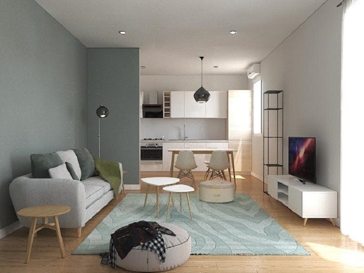 Vẻ ngoài sang trọng & ấn tượng của căn hộ với phong cách thiết kế nội thất hiện đại