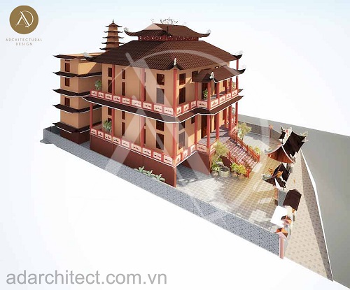 mẫu chùa đẹp xây chùa Phước Vân Đồng Nai