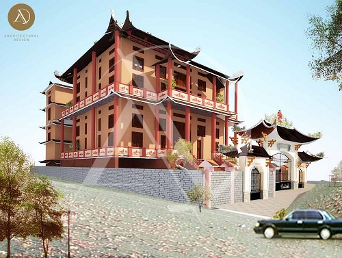 thiết kế chùa - thiết kế chùa Phước Vân Đồng Nai