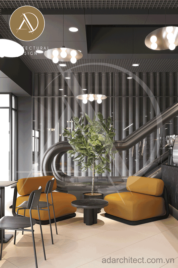 Thiết kế nội thất bàn ghế quán cafe đẹp,hiện đại