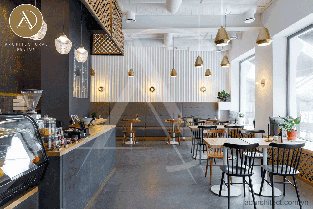 mẫu thiết kế quán cafe xu hướng 2020