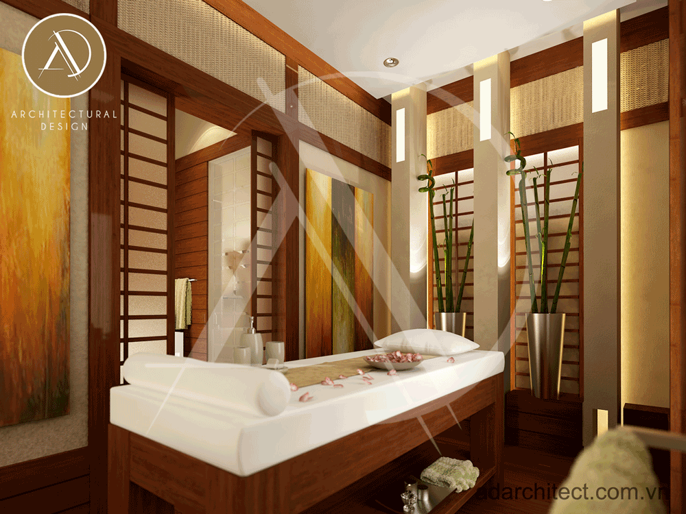 Thiết kế nội thất phòng massage cho spa hiện đại