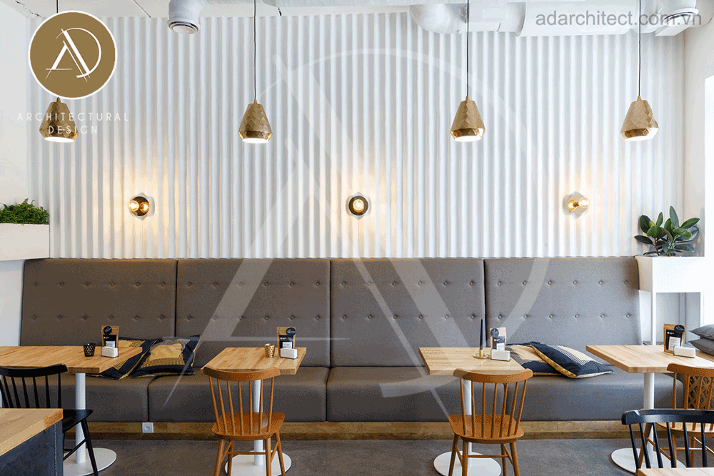 Thiết kế nội thất quán cafe đẹp đơn giản xu hướng