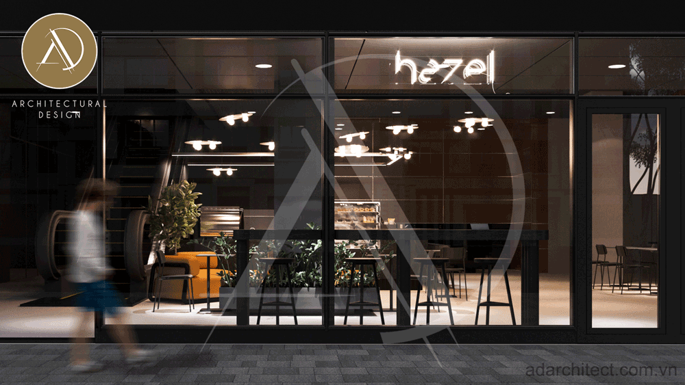 Thiết kế quán cafe theo phong cách hiện đại 