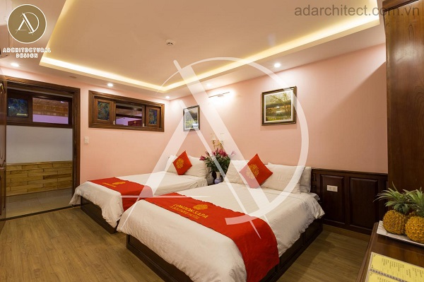 thiết kế phòng ngủ tân cổ cho khách sạn đẹp