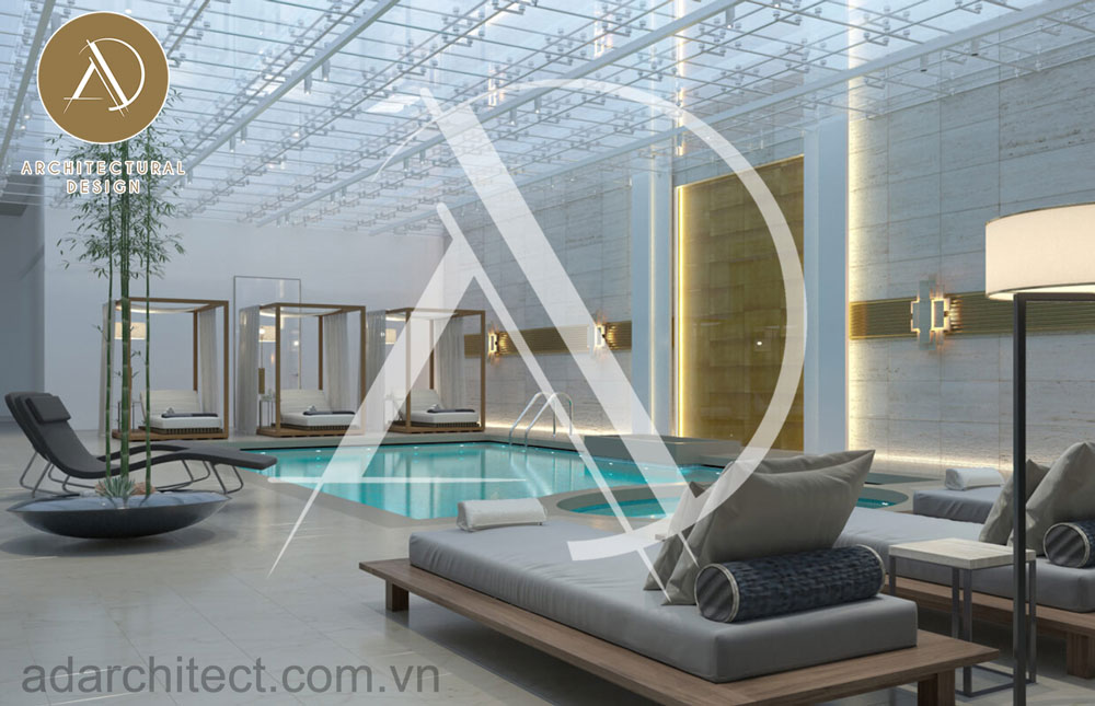 thiết kế hồ bơi đẹp cho khách sạn sang trọng