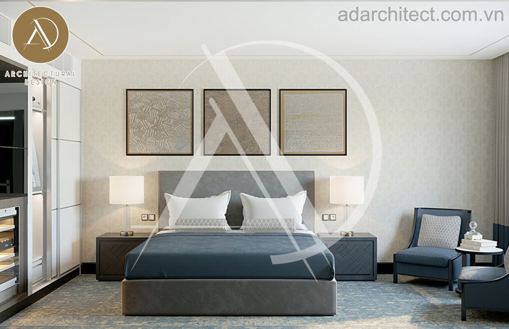 mẫu phòng ngủ hiện đại cho khách sạn đẹp