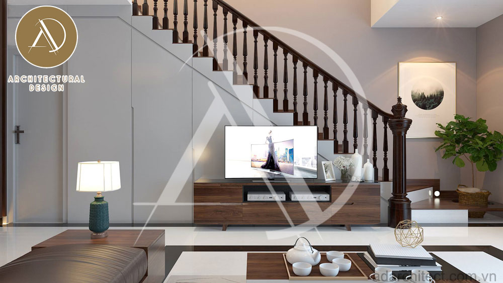 Thiết kế nội thất phòng khách cho mẫu nhà 3 tầng đẹp 2020