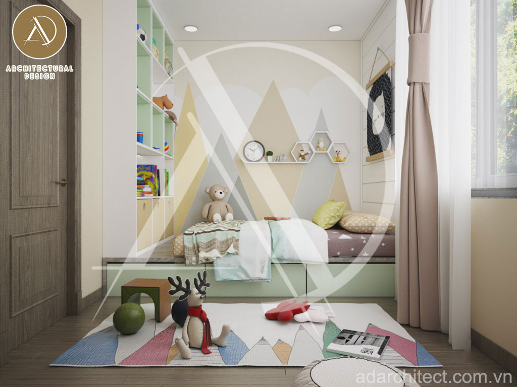 mẫu phòng ngủ bé gái đẹp cho thiết kế nhà hiện đại