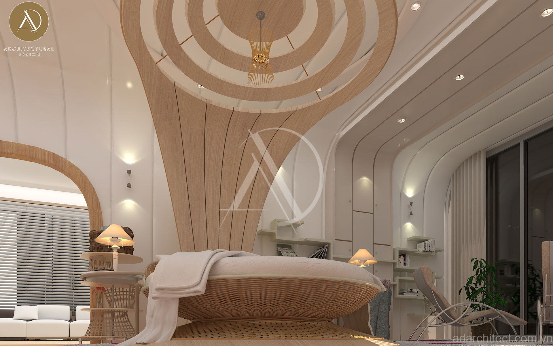 thiết kế phòng ngủ xu hướng 2020 cho nhà ống đẹp