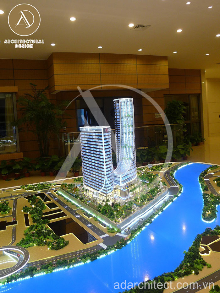 Thiết kế & thi công làm mô hình kiến trúc toàn nhà tài chính tại Trung Quốc