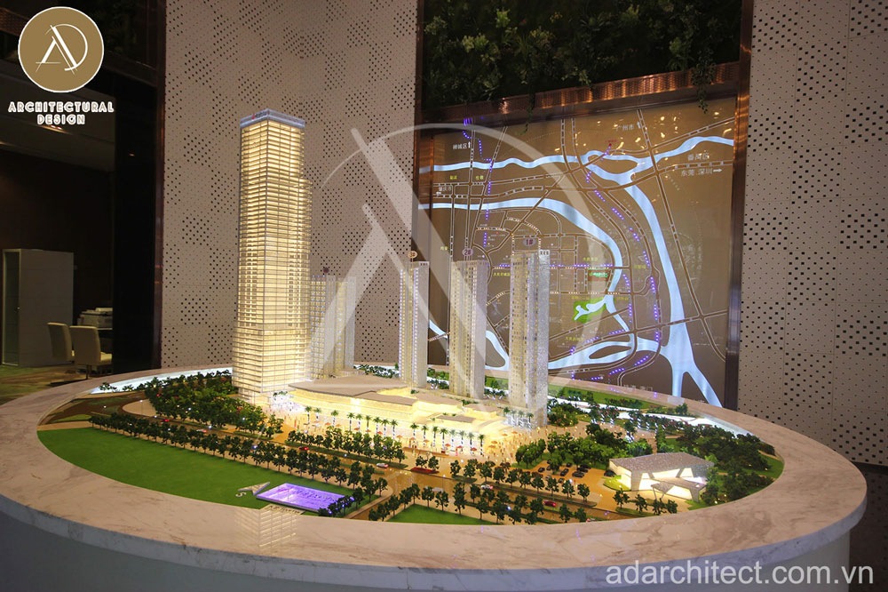 Thiết kế - thi công mô hình kiến trúc khu dân cư phức hợp tại Malaysia