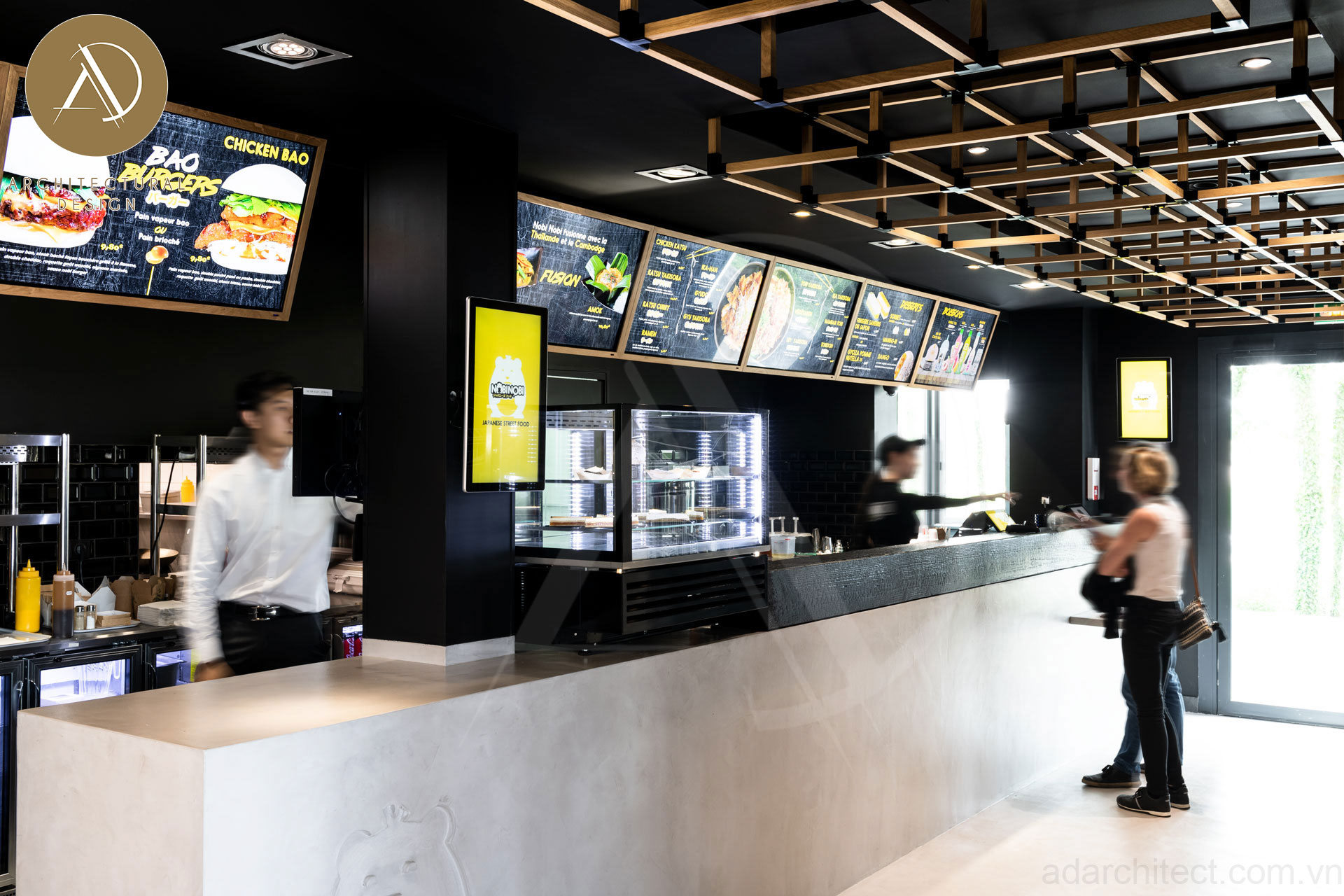thiết kế quán ăn đẹp phong cách Nhật Bản ấn tượng