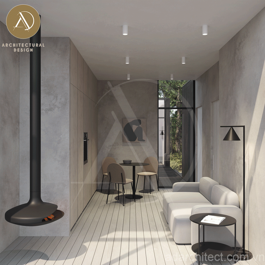 thiết kế homestay: ánh sáng giúp không gian nội thất sang trọng
