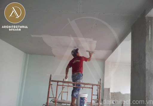 sơn trần, tường đúng kỹ thuật cho nhà 2 tầng để đạt được thẩm mỹ, chất lượng lâu dài