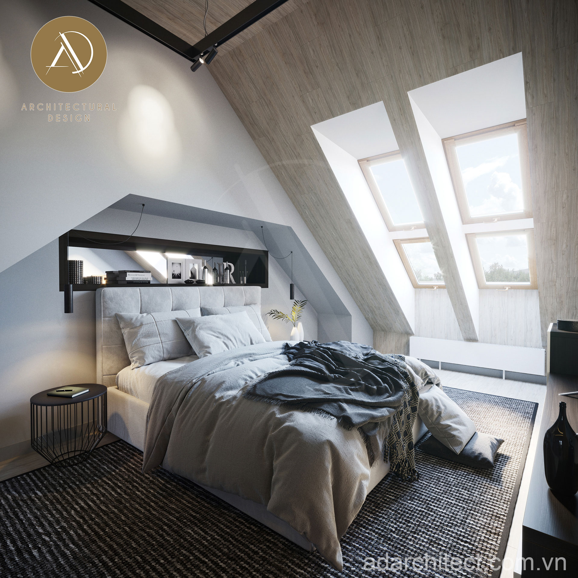 nhà cấp 4 mái thái 3 phòng ngủ: ý tưởng thiết kế đầu giường ngủ âm tường sáng tạo, mở rộng không gian 