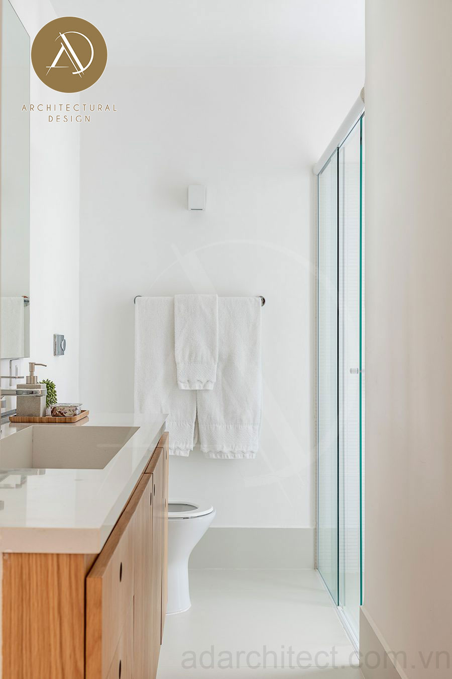 nhà 2 tầng 3 phòng ngủ: nhà vệ sinh đẹp đơn giản tiết kiệm nhiều chi phí