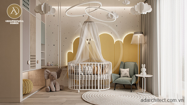 Mẫu nhà ống 3 tầng mặt tiền 5m: KTS thiết kế phòng ngủ cho bé nhiều họa tiết đẹp mắt theo nhu cầu của chủ nhà