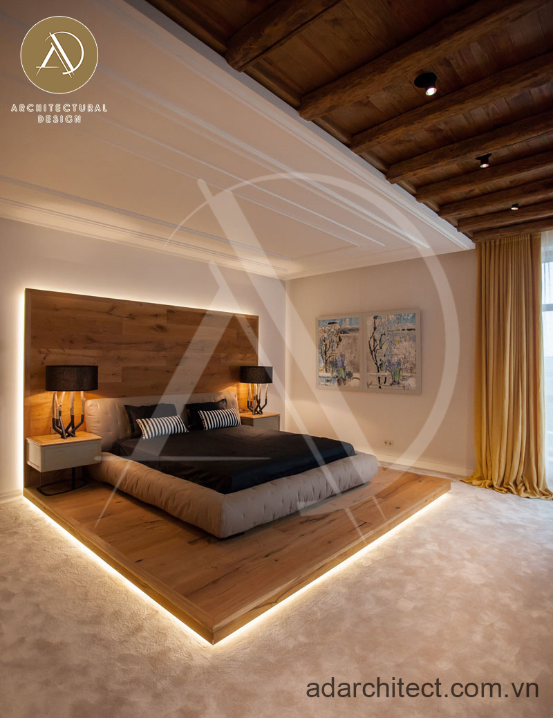 Giường ngủ dạng bục được thay thế cho giường ngủ bình thường, sáng tạo trong thiết kế lẫn tiện nghi cho căn nhà