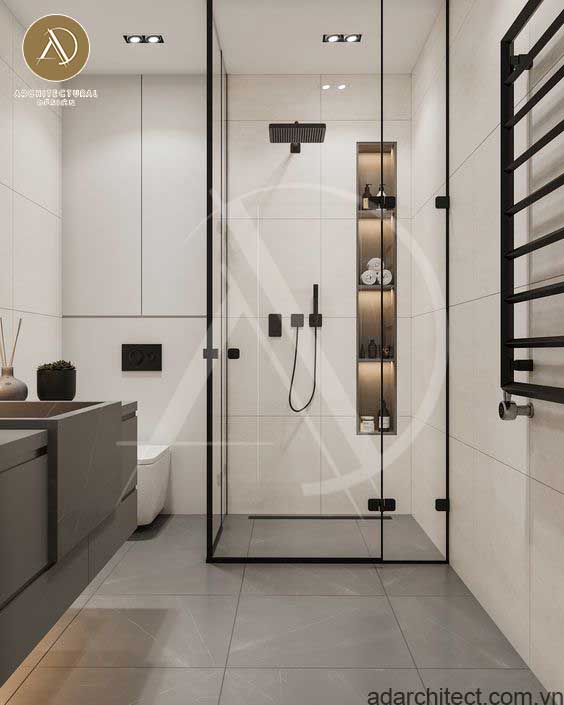 Thiết kế nội thất phòng tắm giá rẻ: hiện đại và sang trọng 