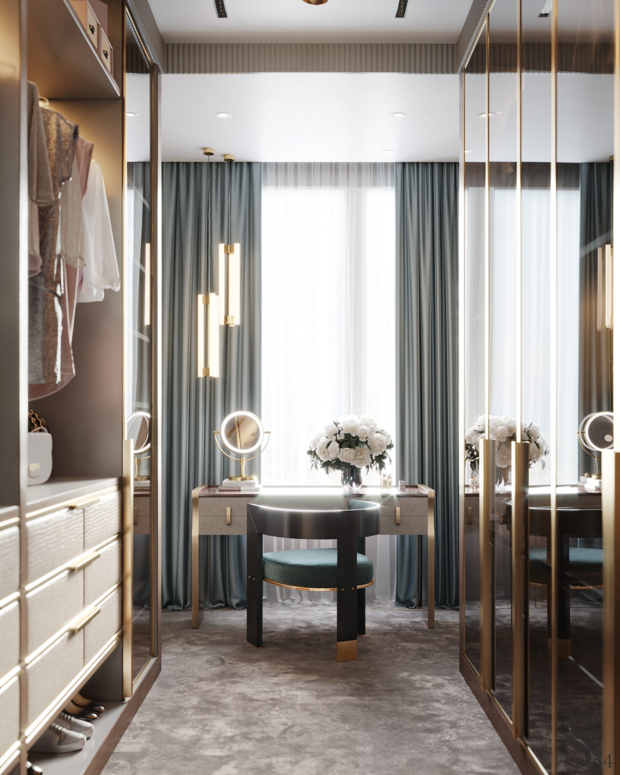 phòng ngủ master luxury tiện nghi