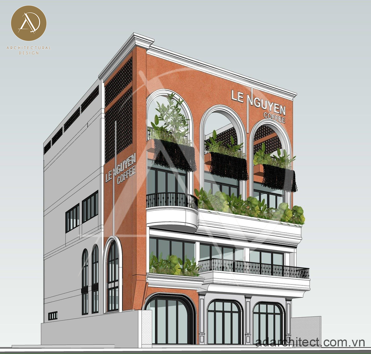 Thiết kế nhà 3 tầng kết hợp với mô hình kinh doanh độc đáo, ấn tượng 