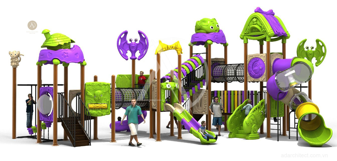 khu vui chơi trẻ em: thiết kế mô hình khu vui chơi 