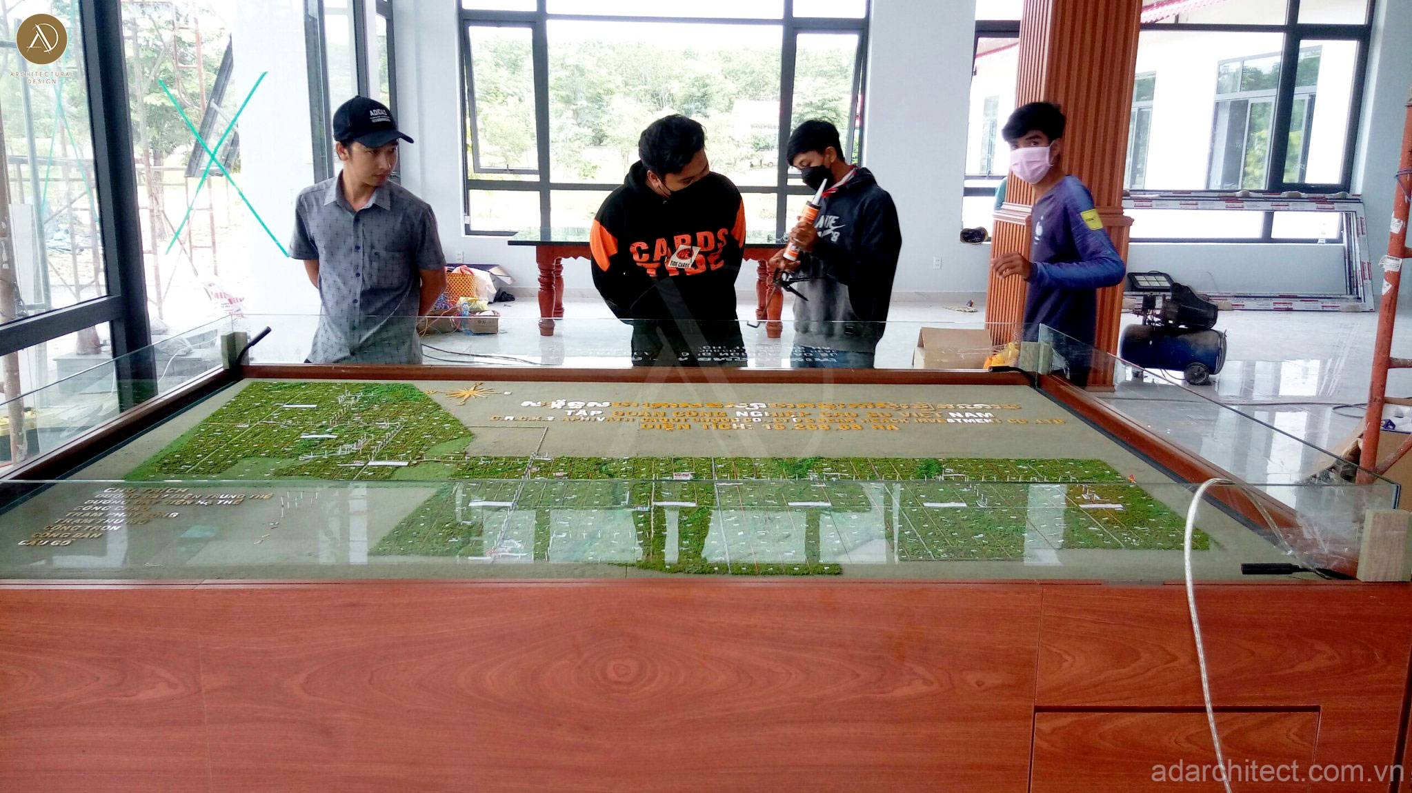 mô hình kiến trúc: nông trường cao su hợp tác với Tập đoàn cao su Việt Nam