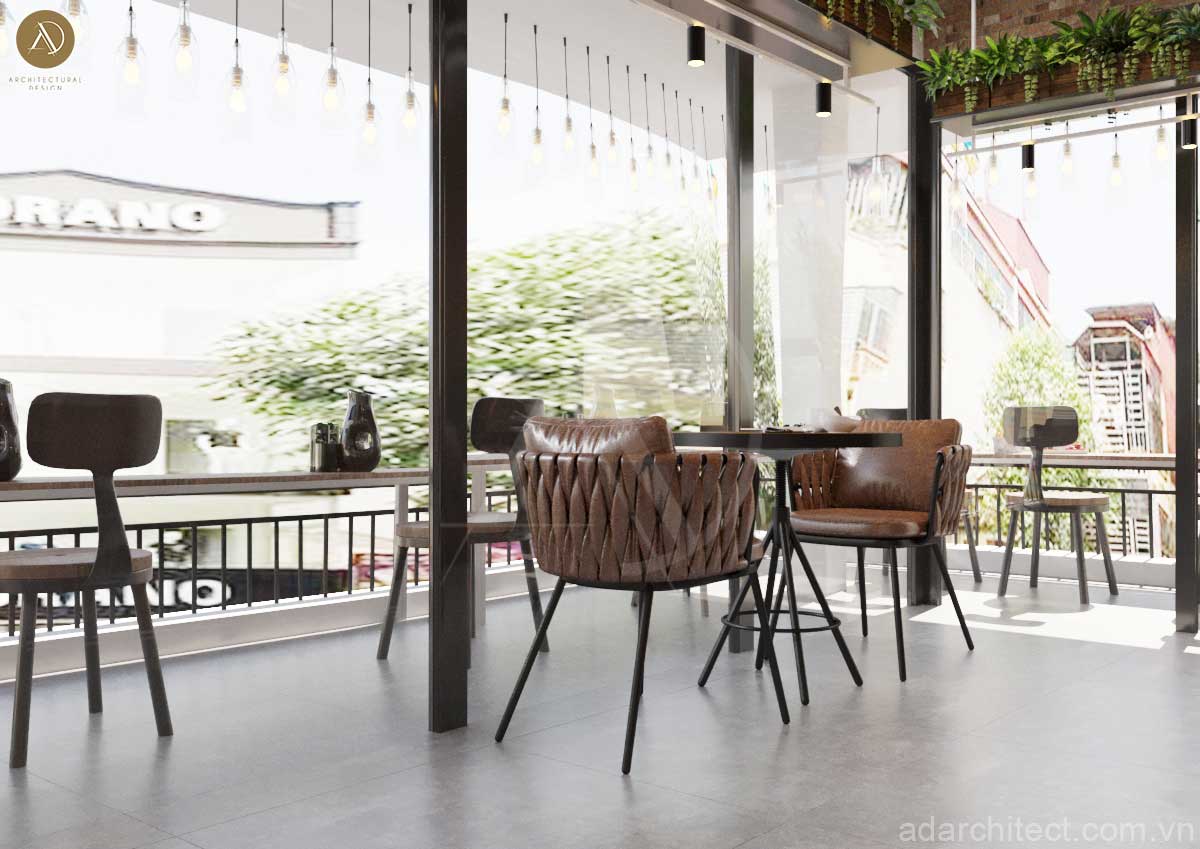 mẫu nhà ở kết hợp quán cafe: thiết kế vách kính làm chủ đạo tạo hiệu ứng rộng rãi cho không gian
