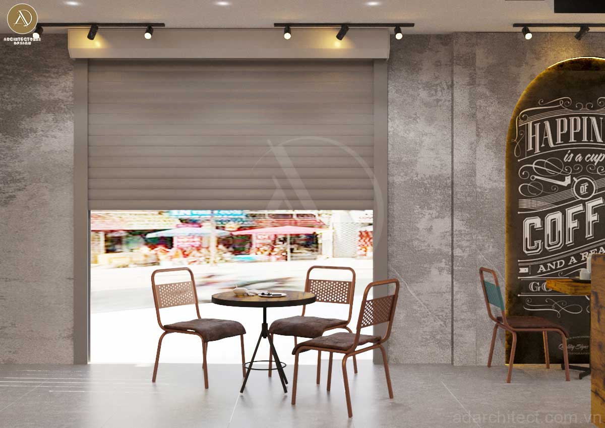 mẫu nhà ở kết hợp kinh doanh: thiết kế không gian mở đón sáng thông thoáng cho quán cafe