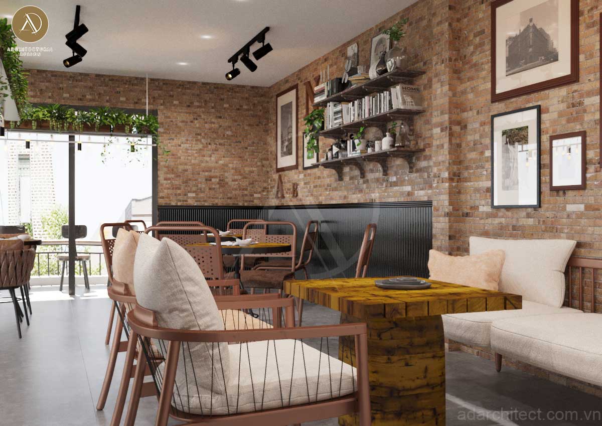 mẫu nhà ở kết hợp kinh doanh: thiết kế nội thất quán cafe độc đáo thu hút khách 
