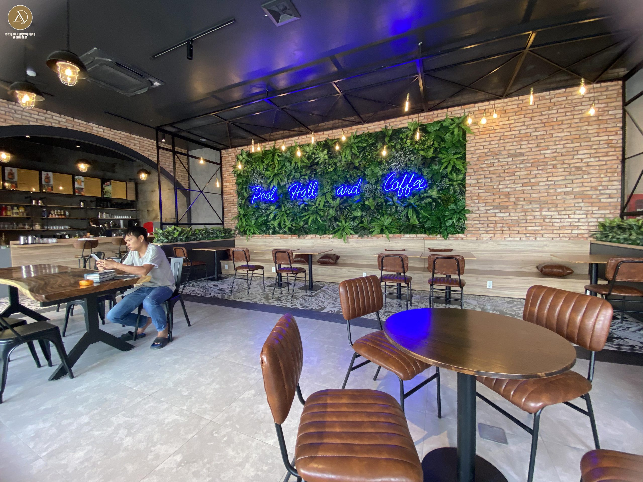 thiết kế quán bida cafe: thi công nội thất quán cafe
